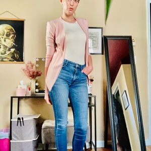 BCBG light pink lightweight suit jacket